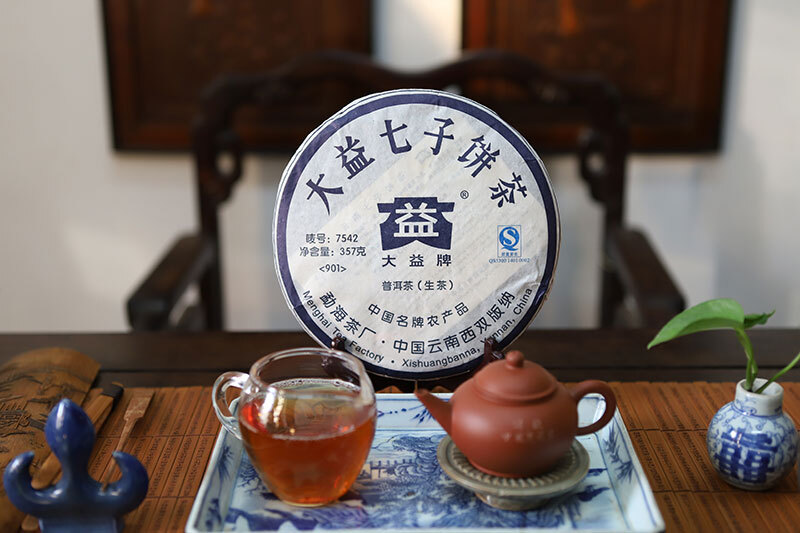 2009年901批 7542寶石藍大益普洱茶 生茶