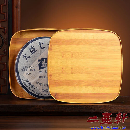 方形竹紋普洱茶圓盒 普洱茶樣版盒