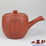內紫外紅側把茶海宜興一廠紫砂壺