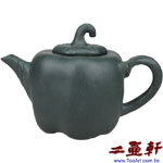 綠泥青椒壺,中國宜興老一廠紫砂壺,早期壺